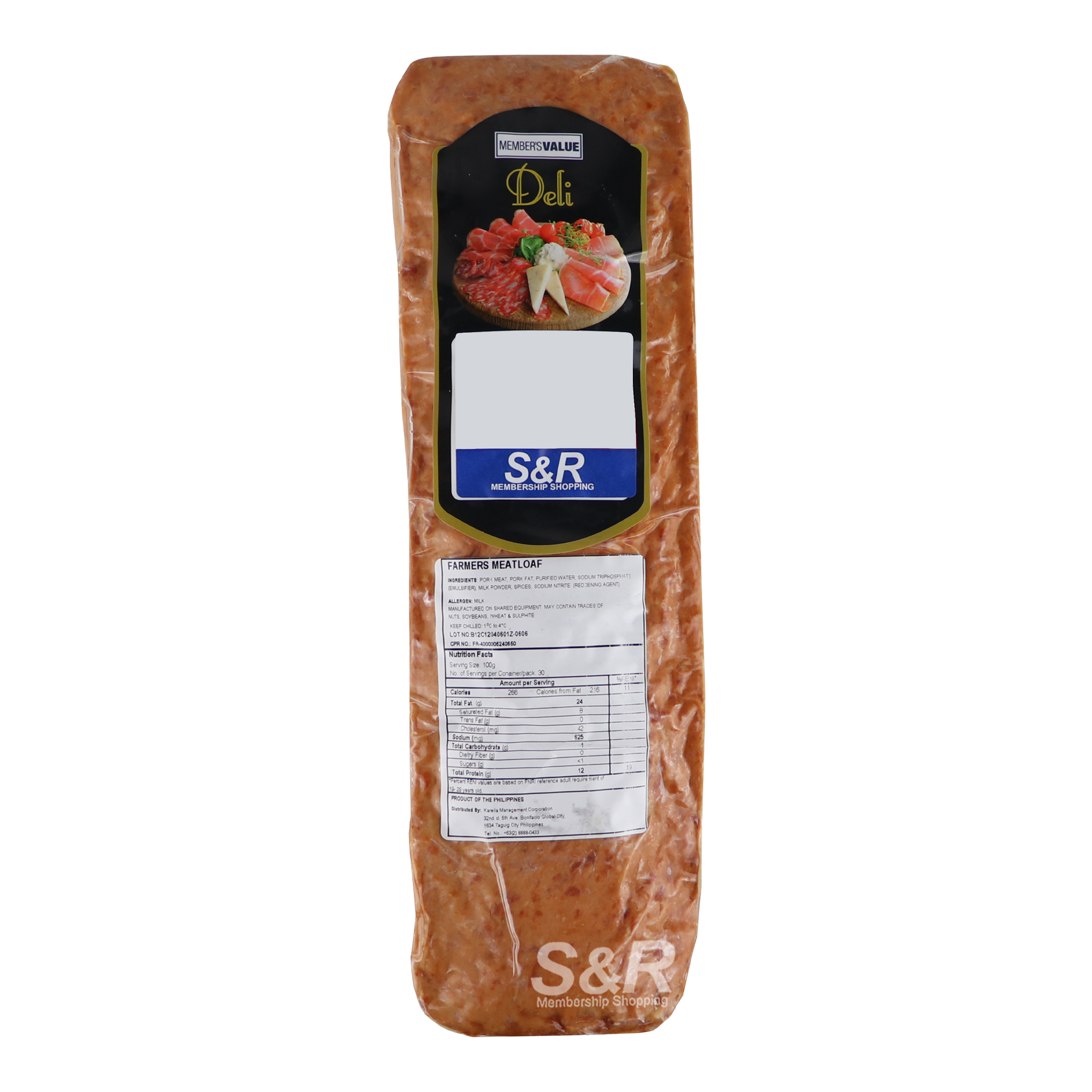 Member's Value Smoked Farmer's Meatloaf approx. 3.5kg